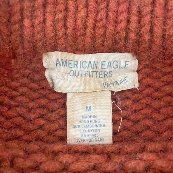 American Eagle Vintage Lambswool Rugby Sweater - M - Picture 5 of 7